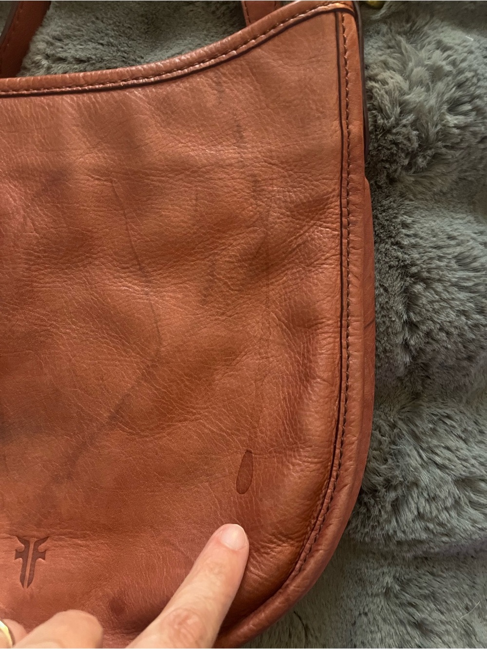 Frye Saddle Crossbody Bag in Rust - Picture 2 of 6
